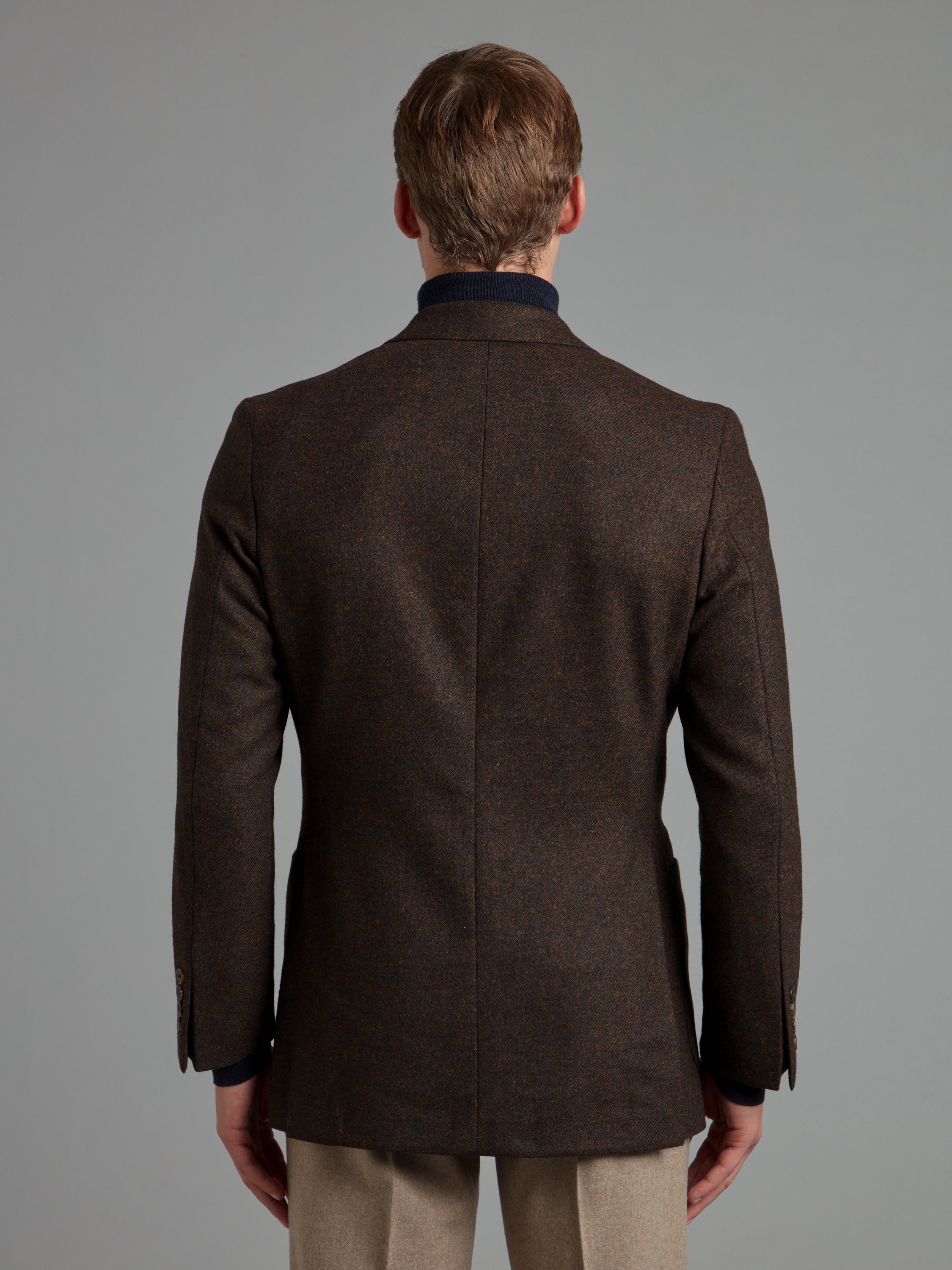 Sloane Exclusive Jacket - Mid Weight Brown Wool