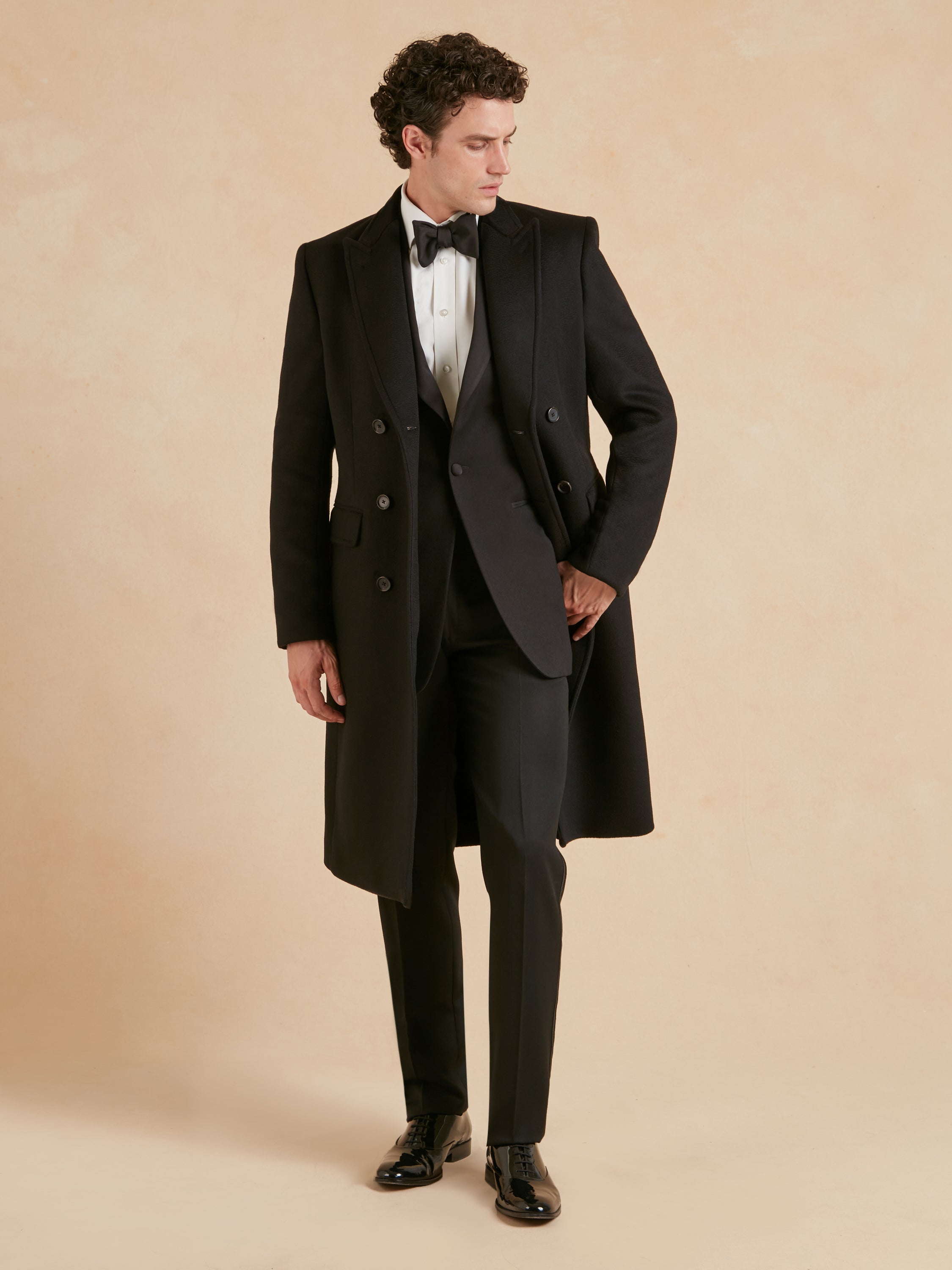 The Kensington Overcoat Pure Cashmere - Black