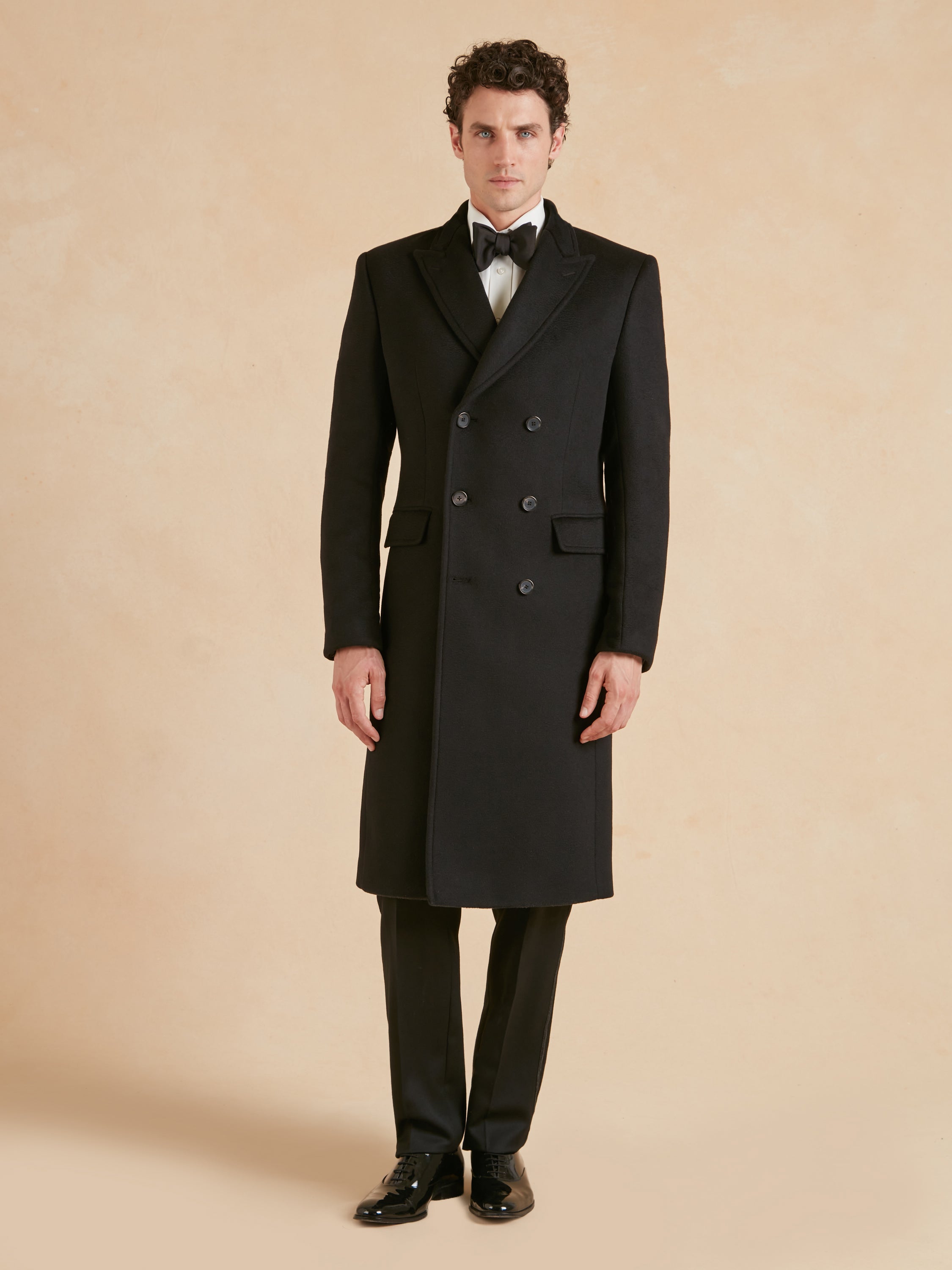 The Kensington Overcoat Pure Cashmere - Black