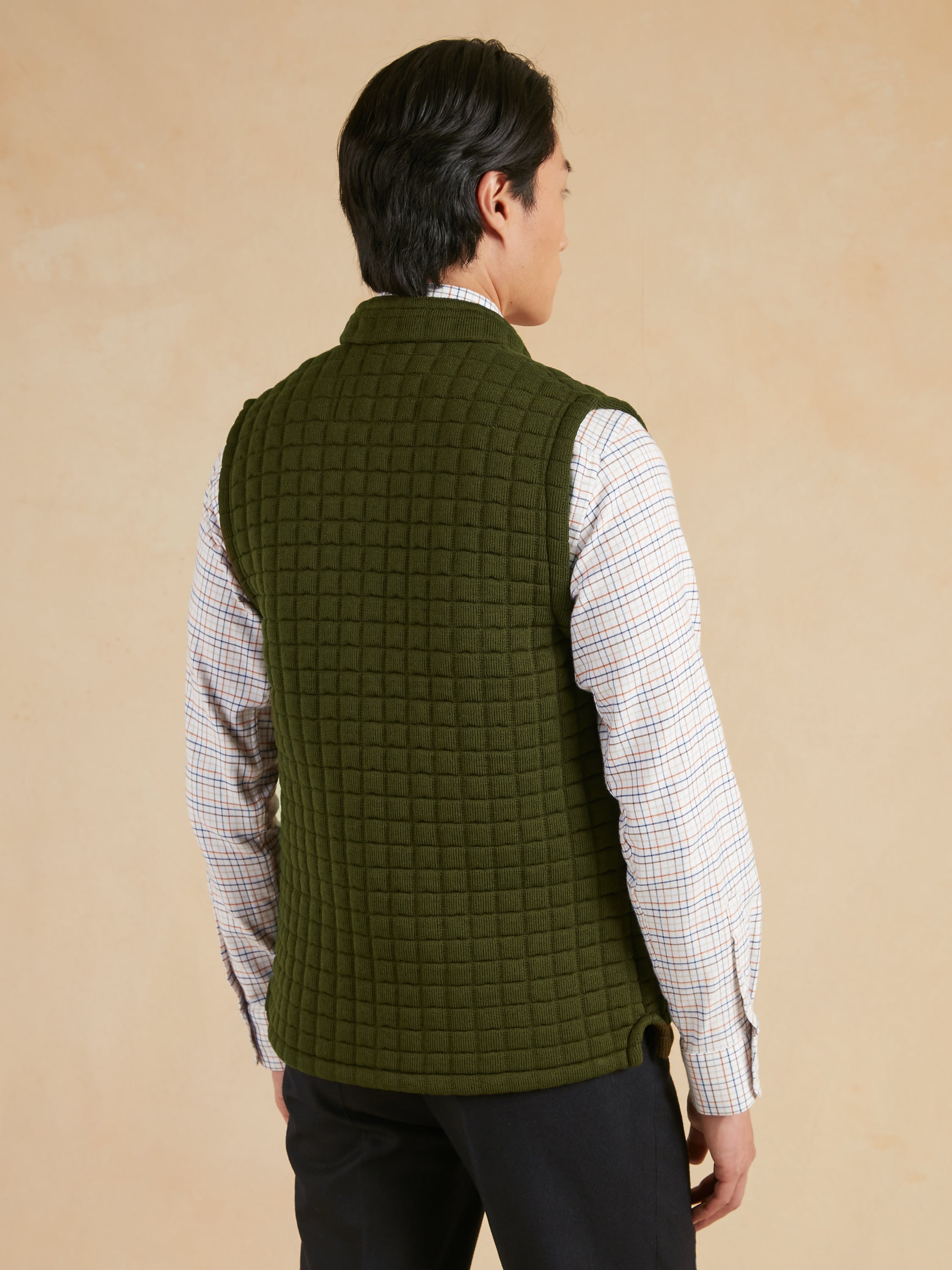 Quilted Thermatex Gilet – Olive