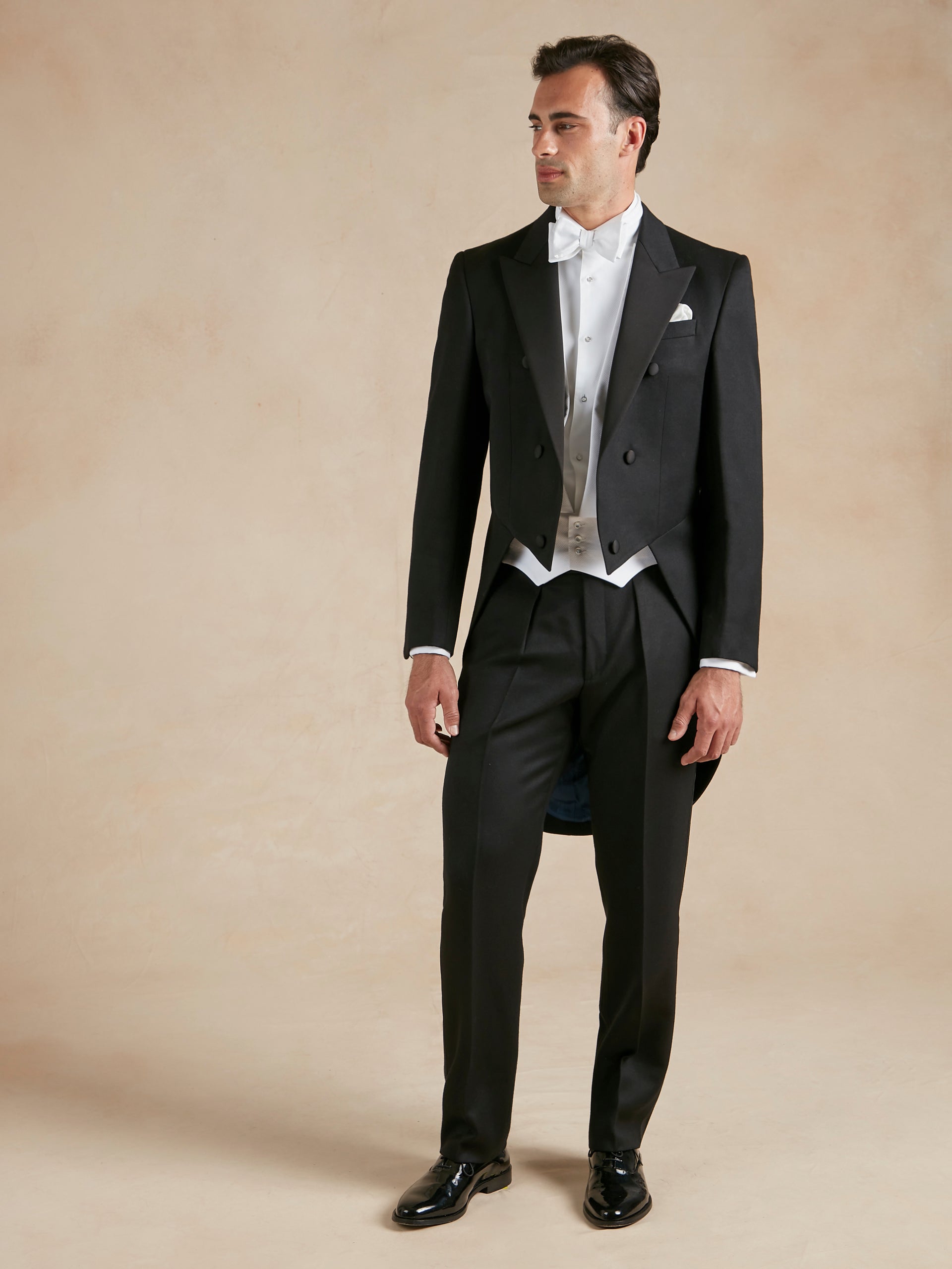 White Tie Evening Tails - Black | Men's Evening Tails | Oliver Brown, London White Tie Evening Tails - Black | Men's Evening Tails | Oliver Brown, London