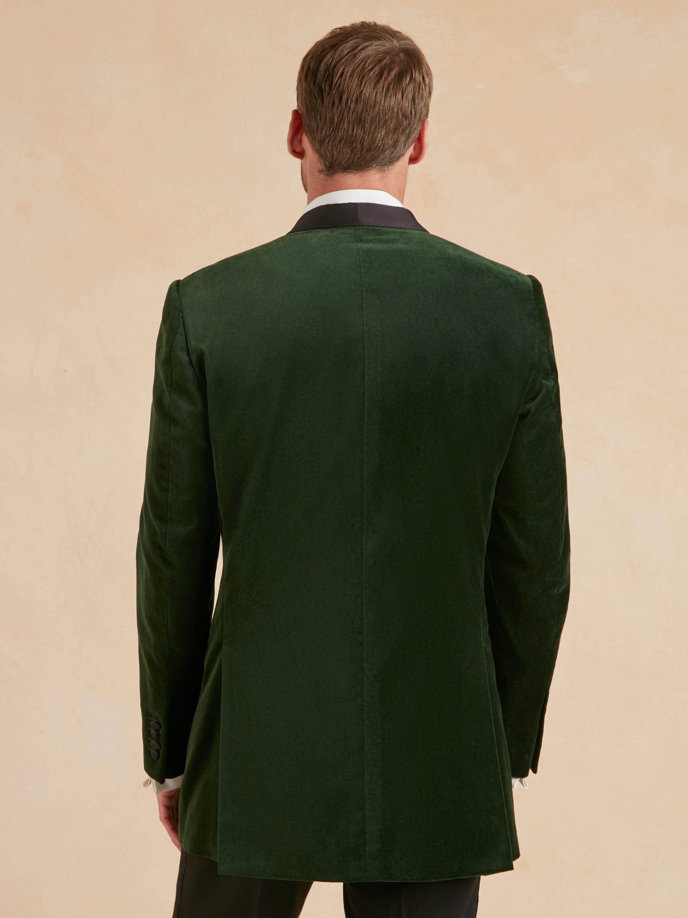 Whittaker Smoking Jacket - Green Velvet