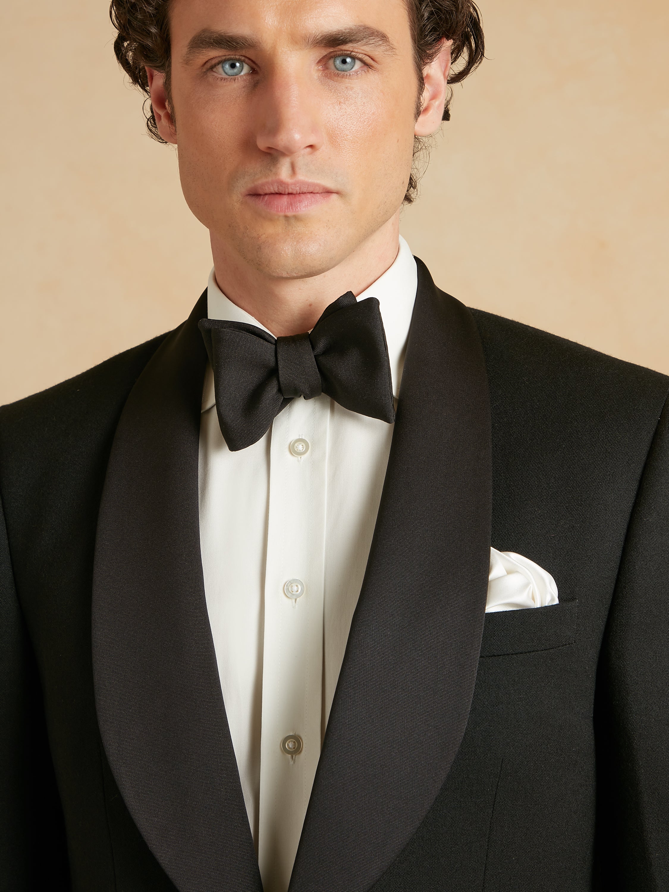 Whittaker Dinner Jacket - Black Barathea