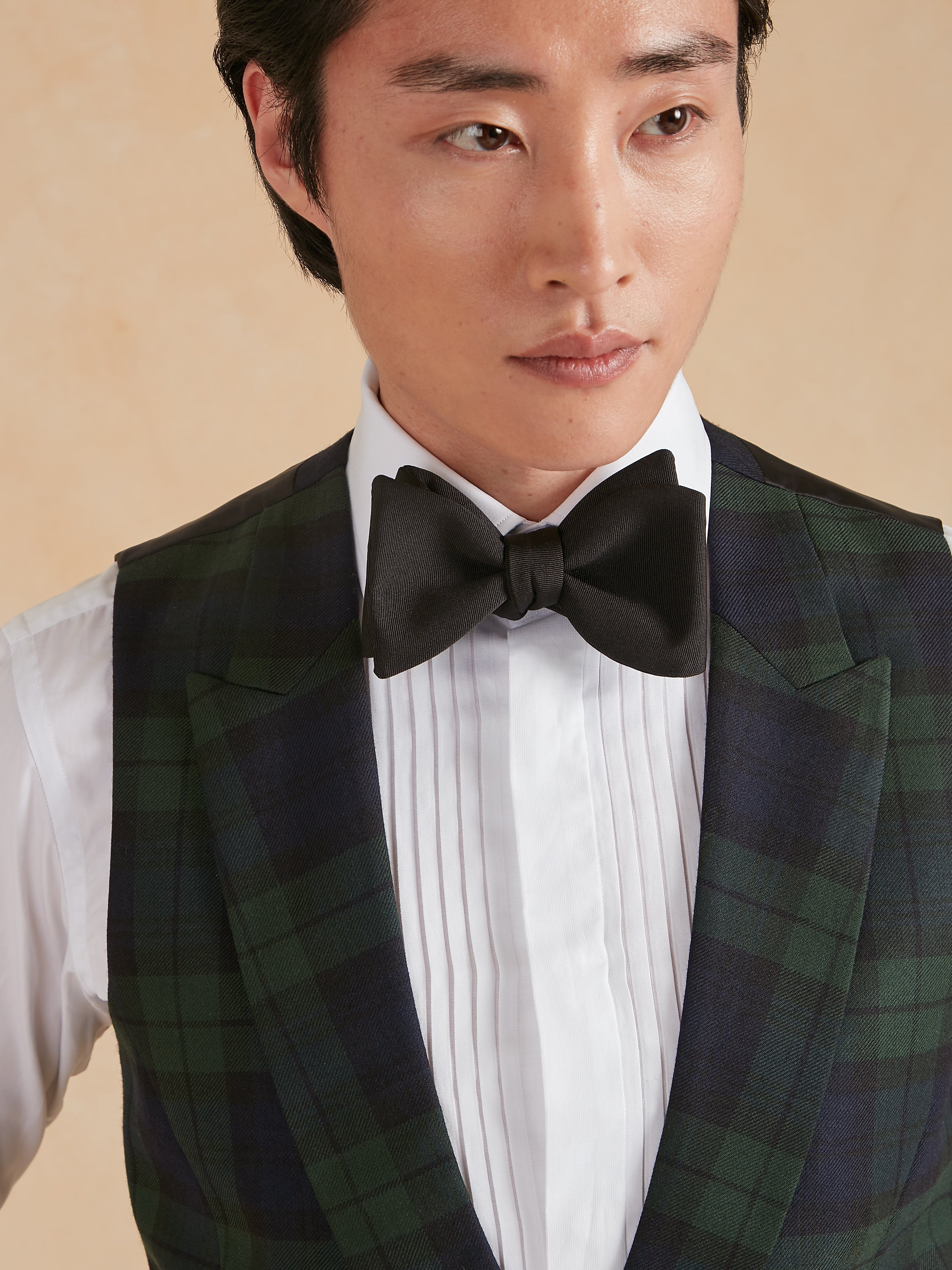 Double Breasted Evening Waistcoat - Black Watch