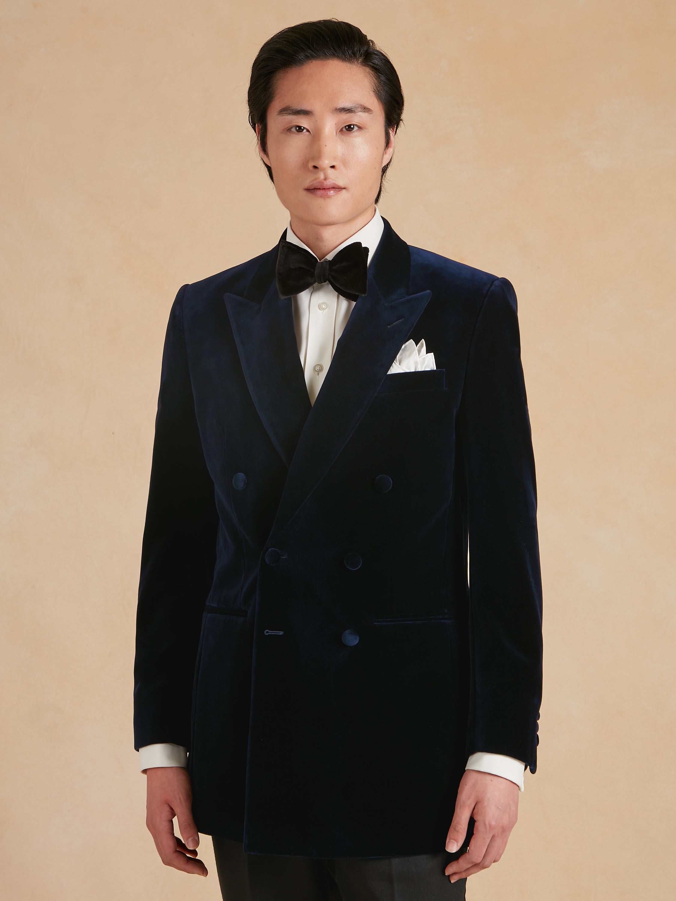 Cadogan Smoking Jacket - Navy | Men's Smoking Jackets | Oliver