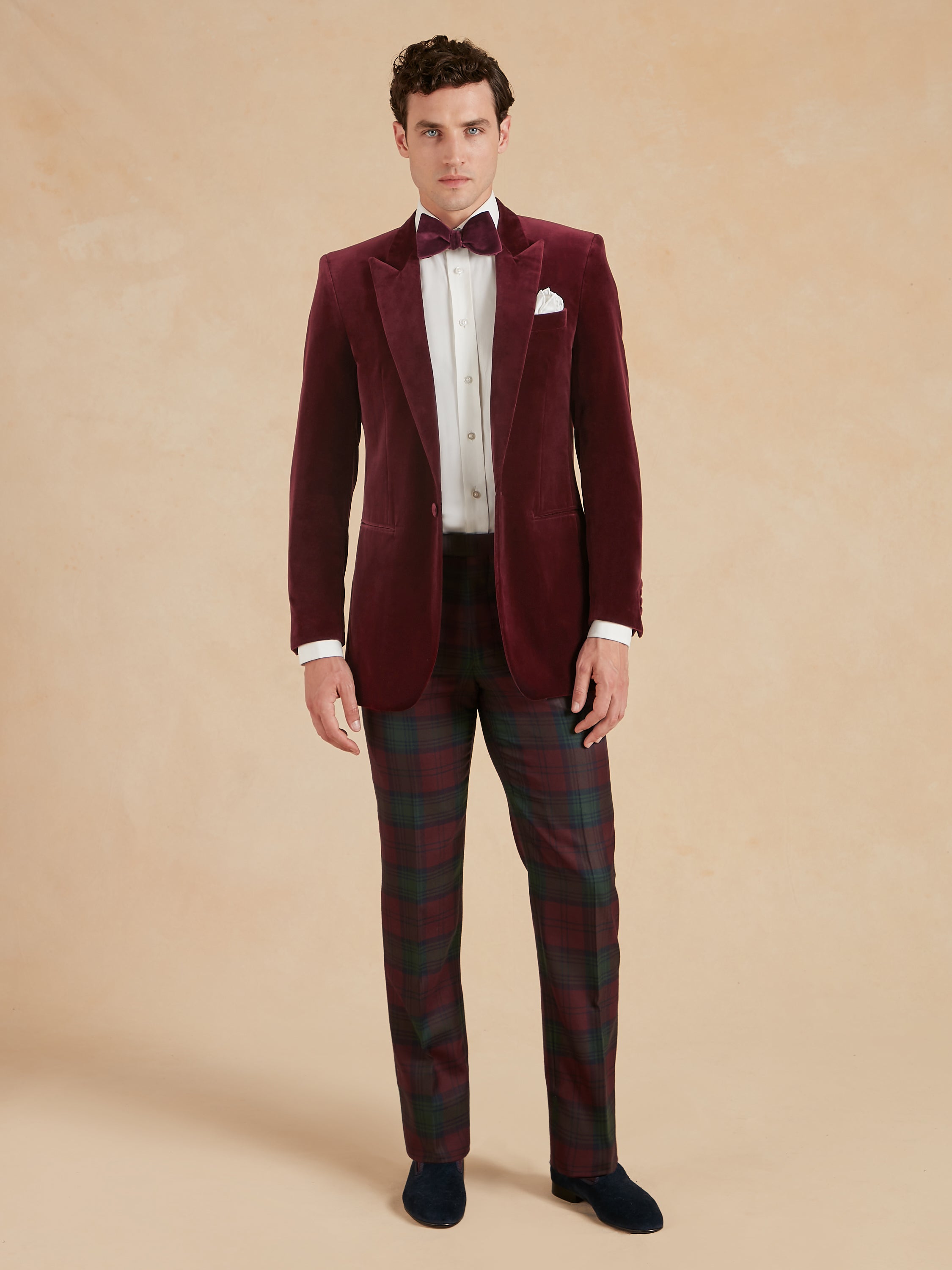 Carlyle Jacket - Bordeaux Velvet