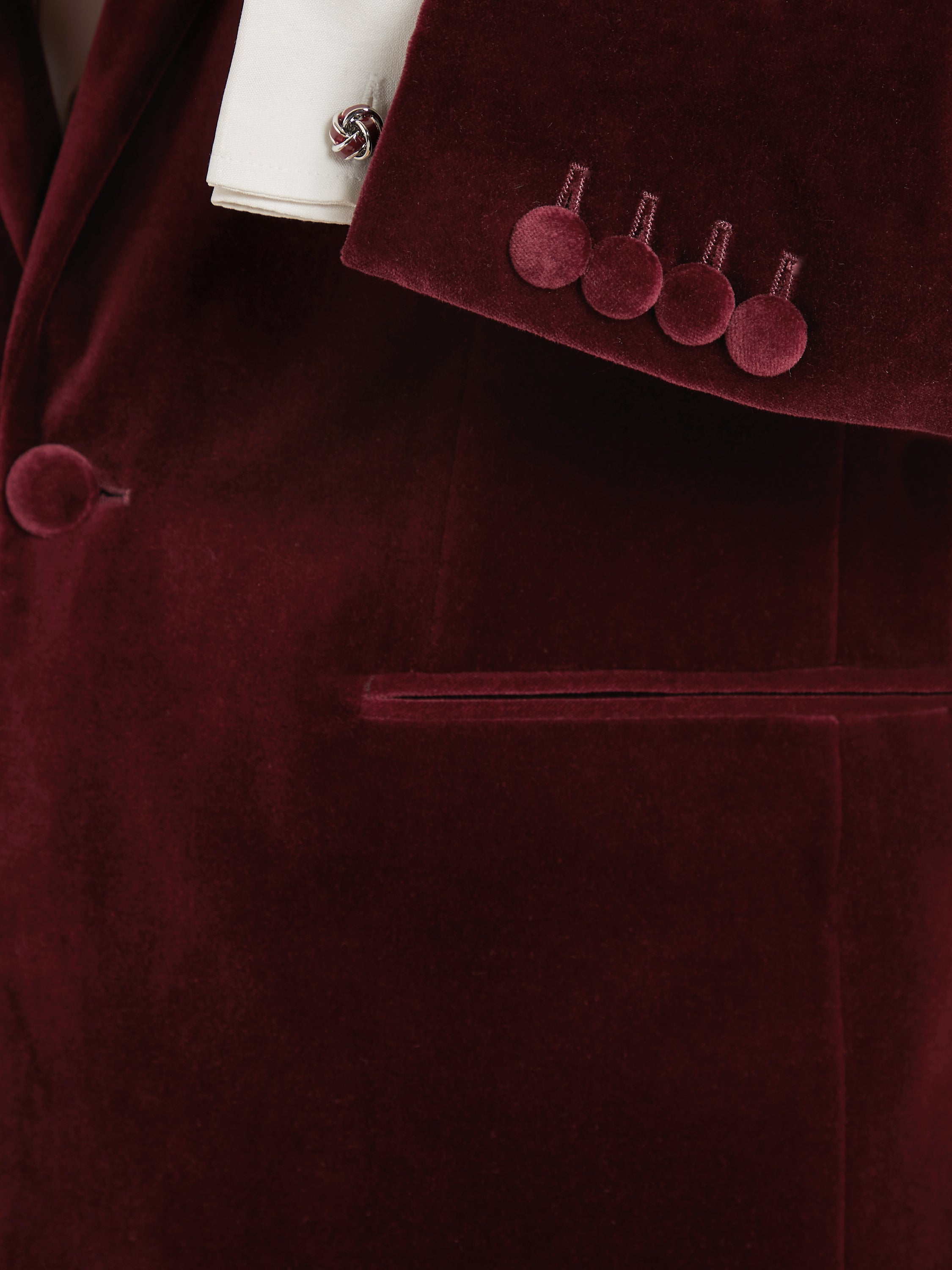Carlyle Jacket - Bordeaux Velvet