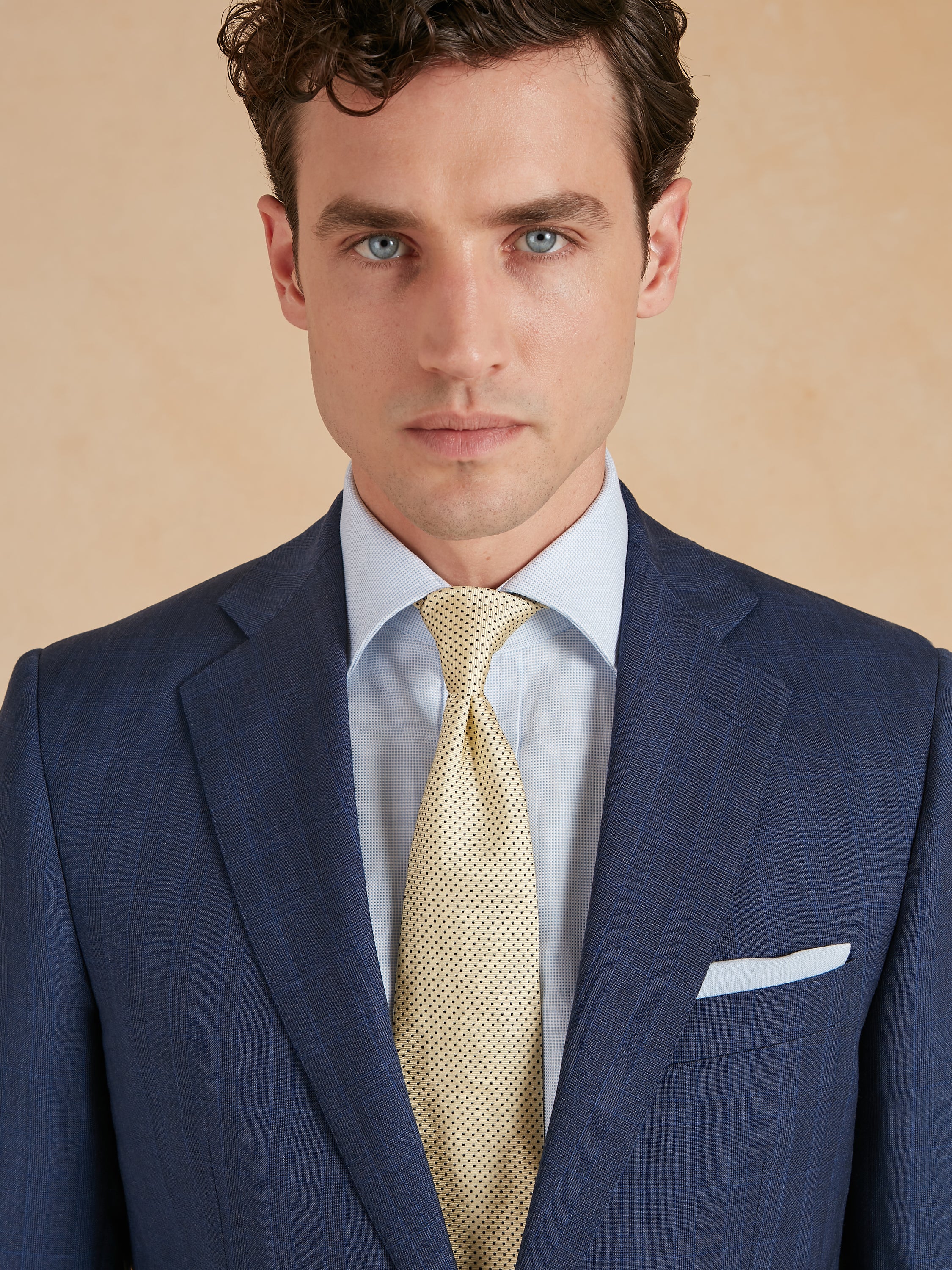 Eaton Classic Fit Suit - Navy Soft Check
