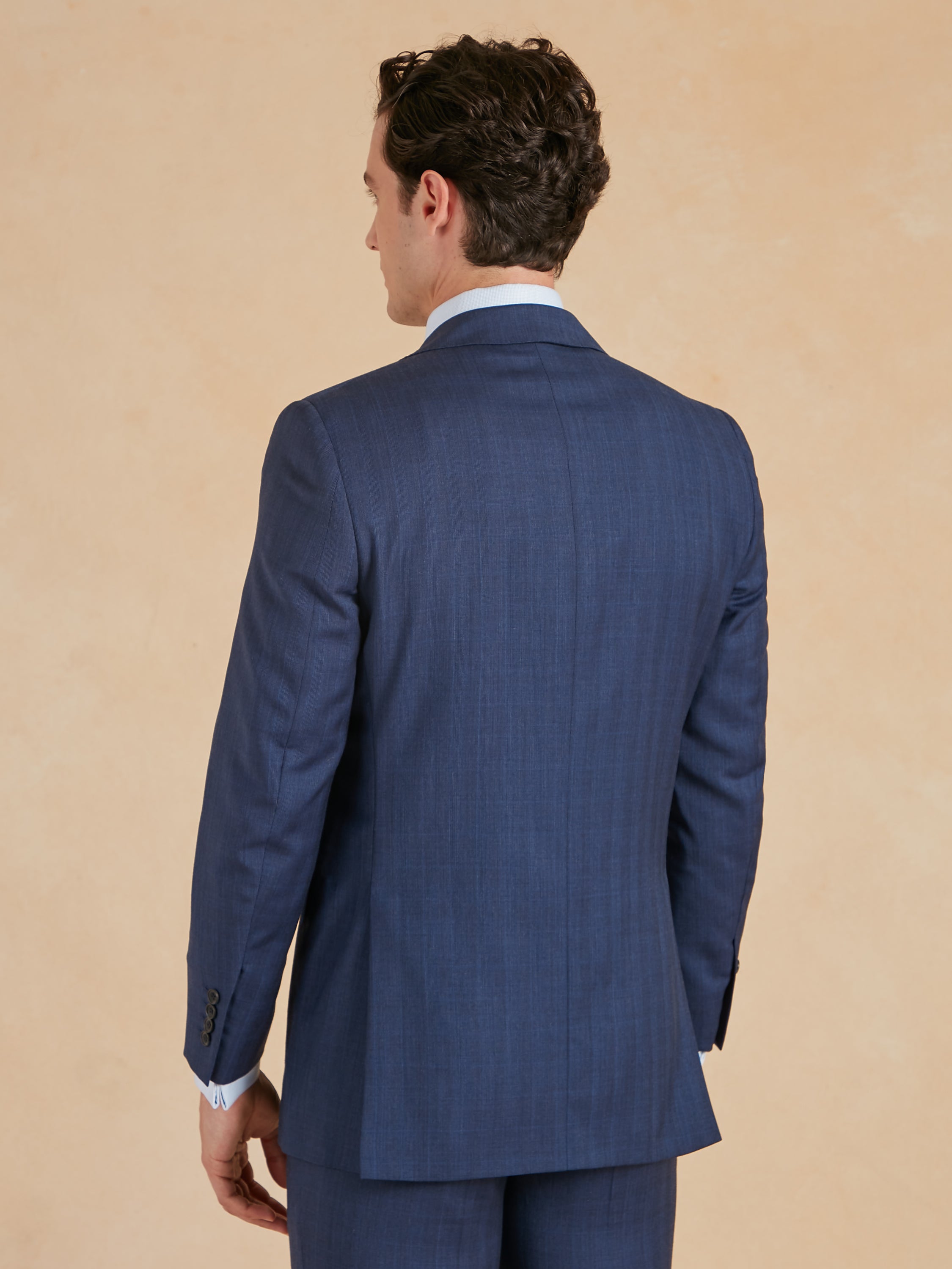 Eaton Classic Fit Suit - Navy Soft Check