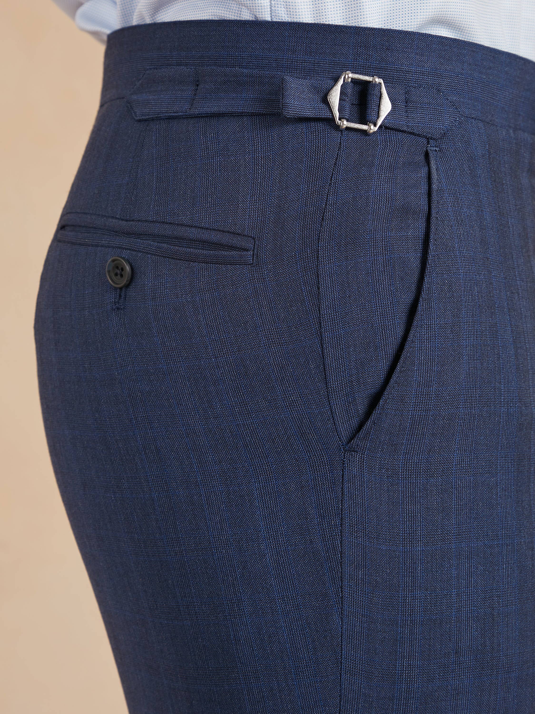 Eaton Classic Fit Suit - Navy Soft Check