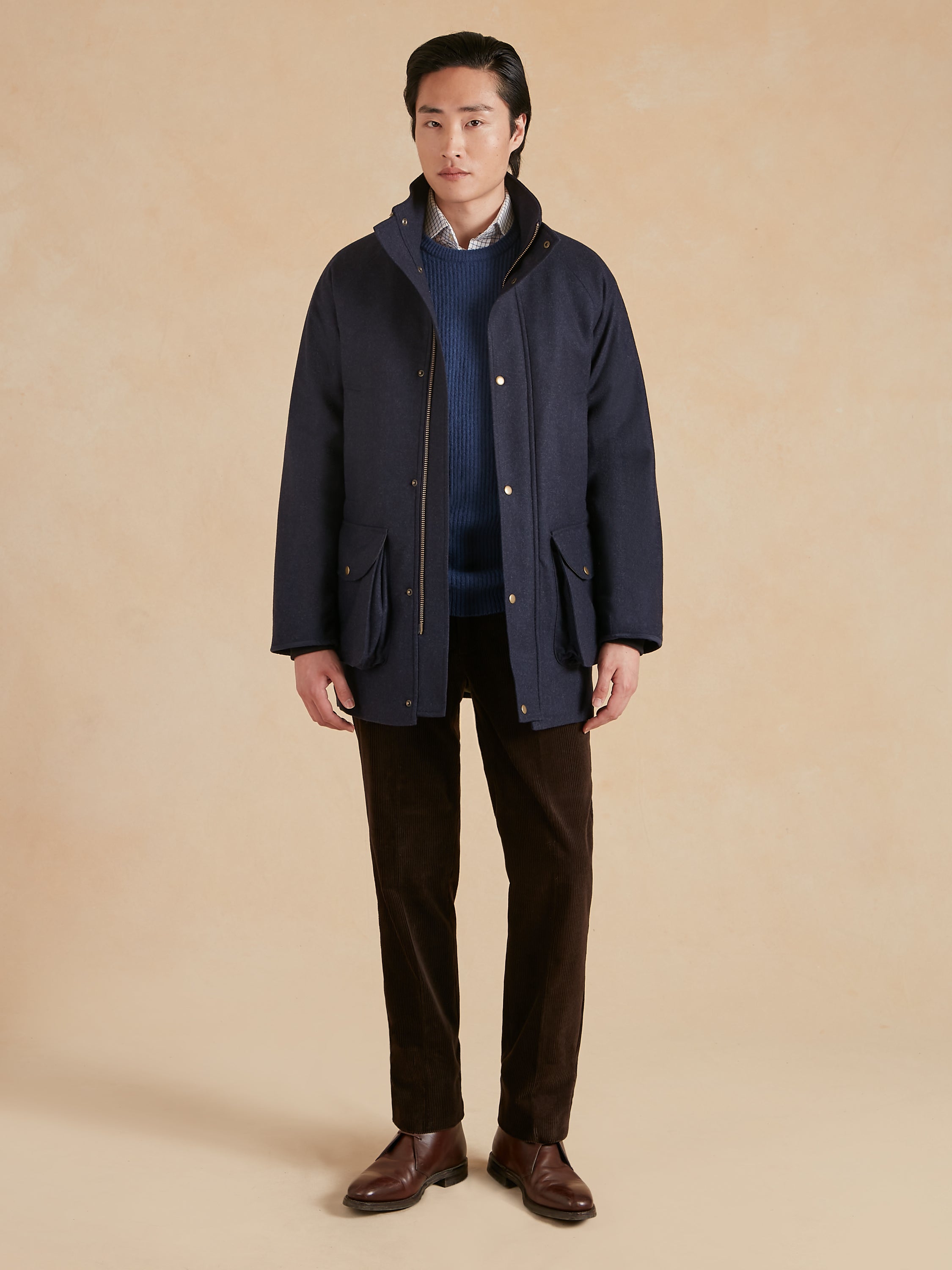 Field Coat - Navy Loden