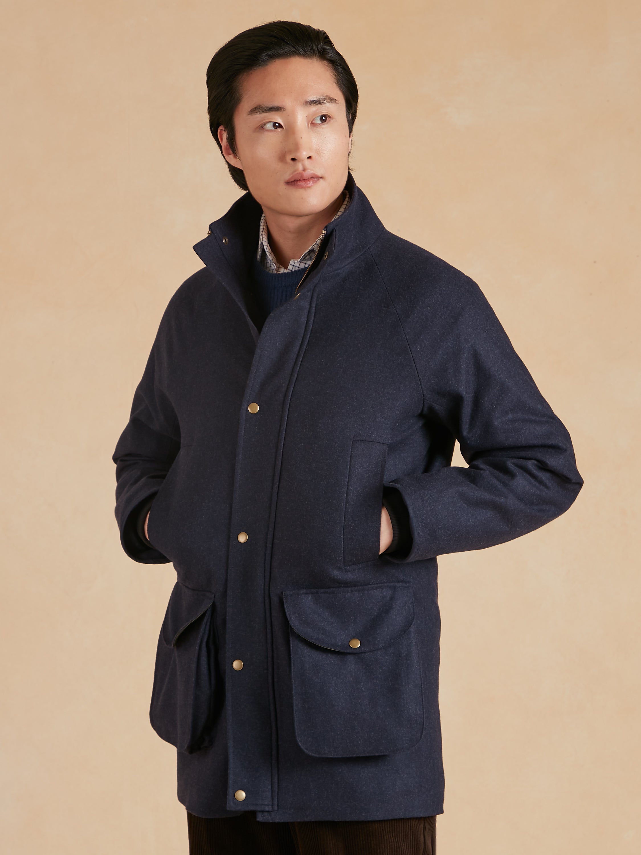 Field Coat - Navy Loden