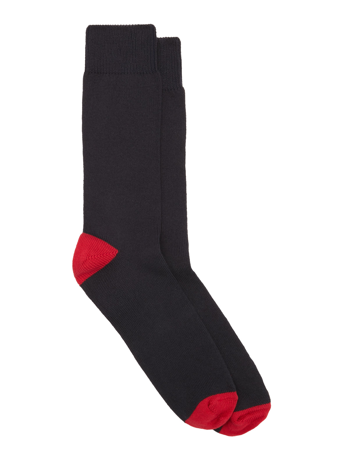 Heel Toe Socks Navy Redcurrant