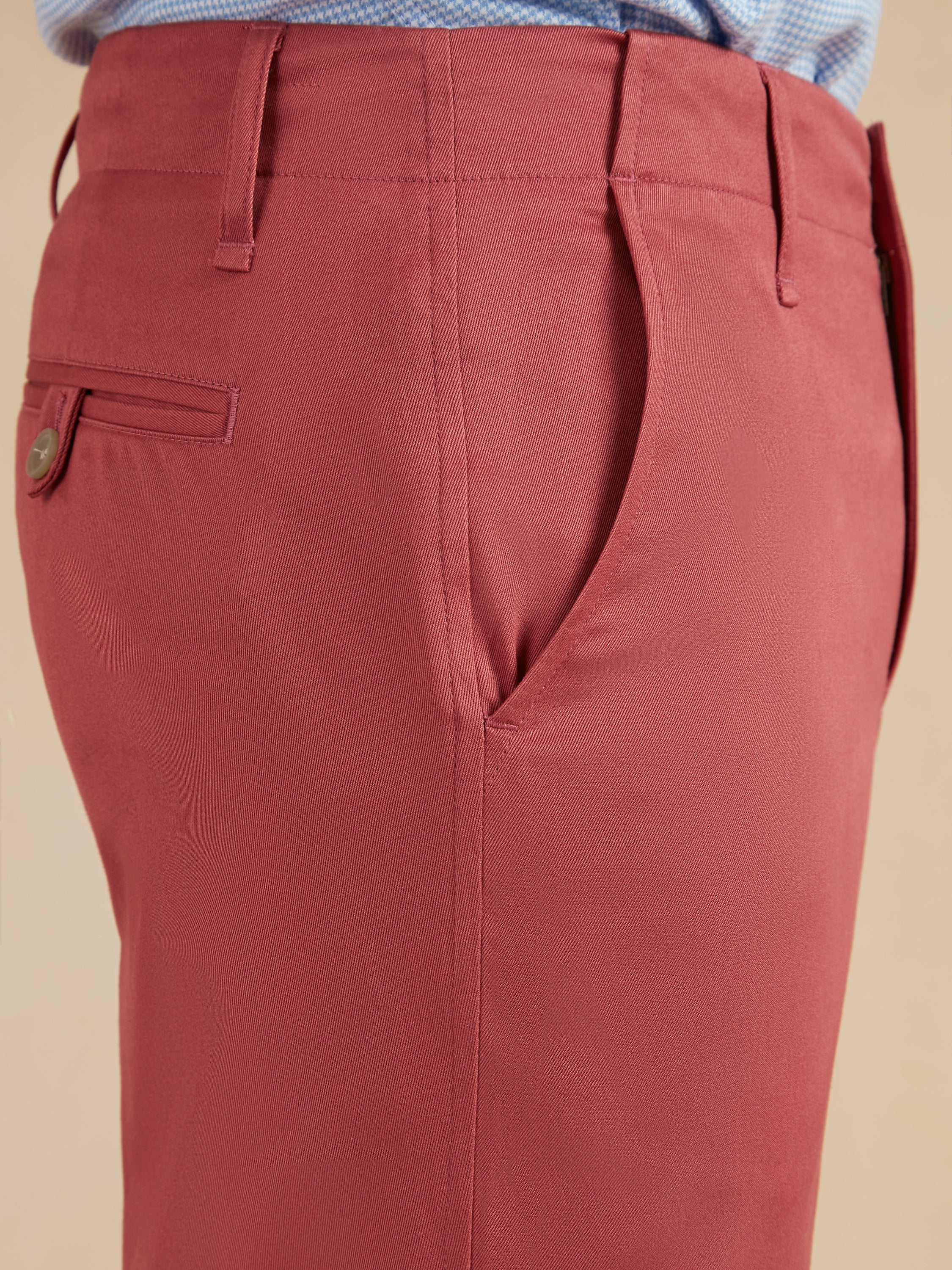 Brompton Chinos - Brick Red