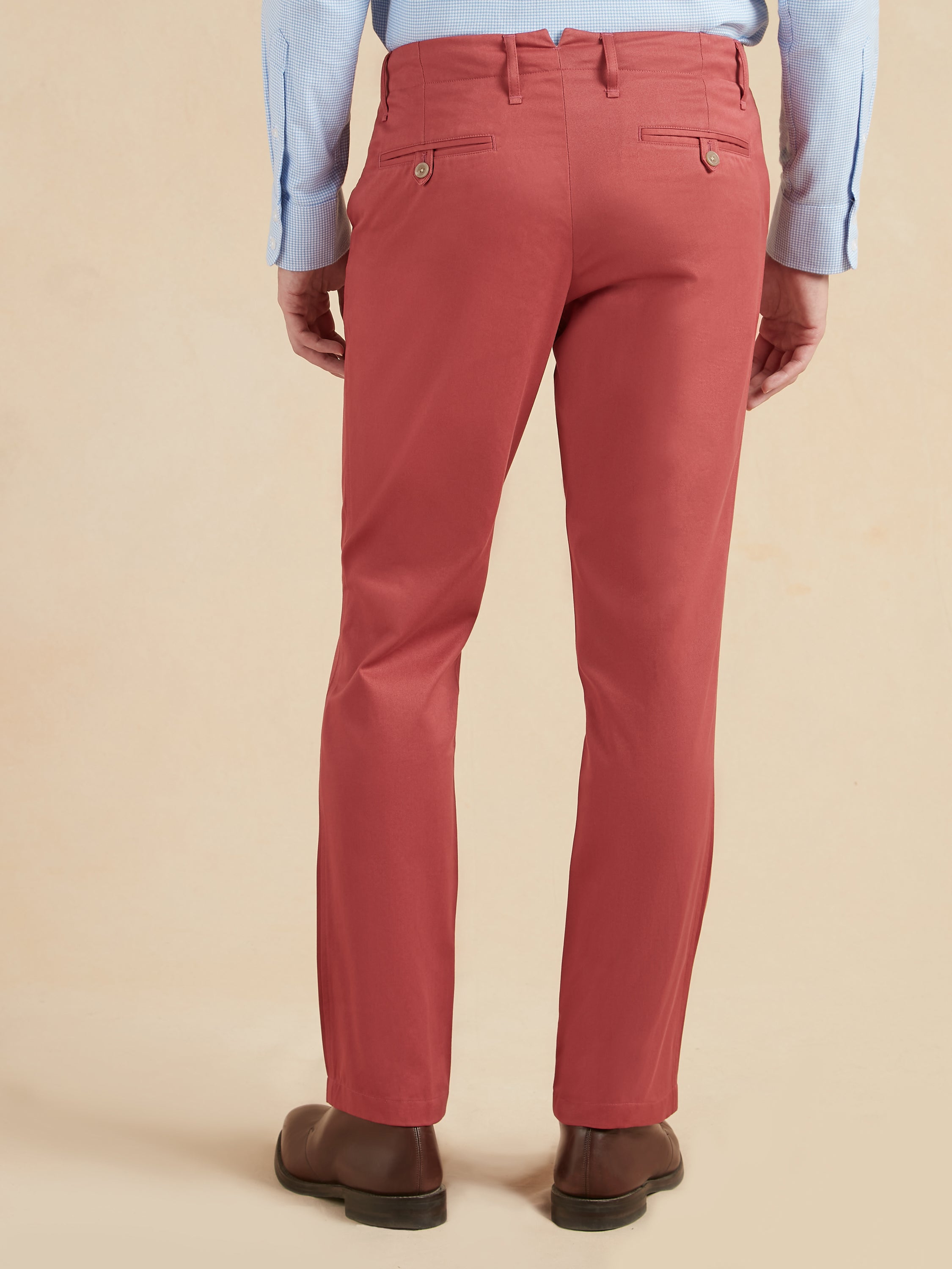 Brompton Chinos - Brick Red