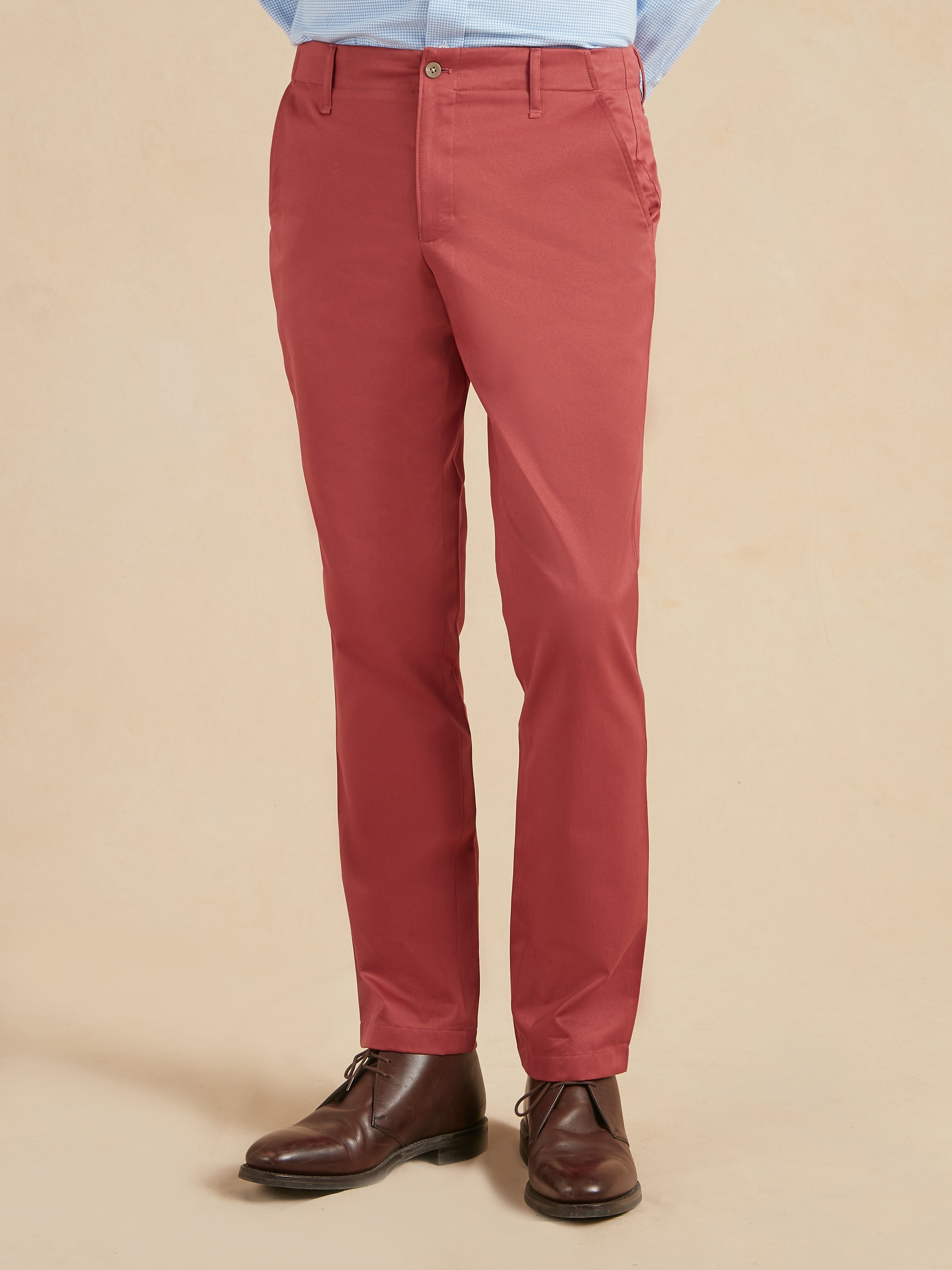 Brompton Chinos - Brick Red