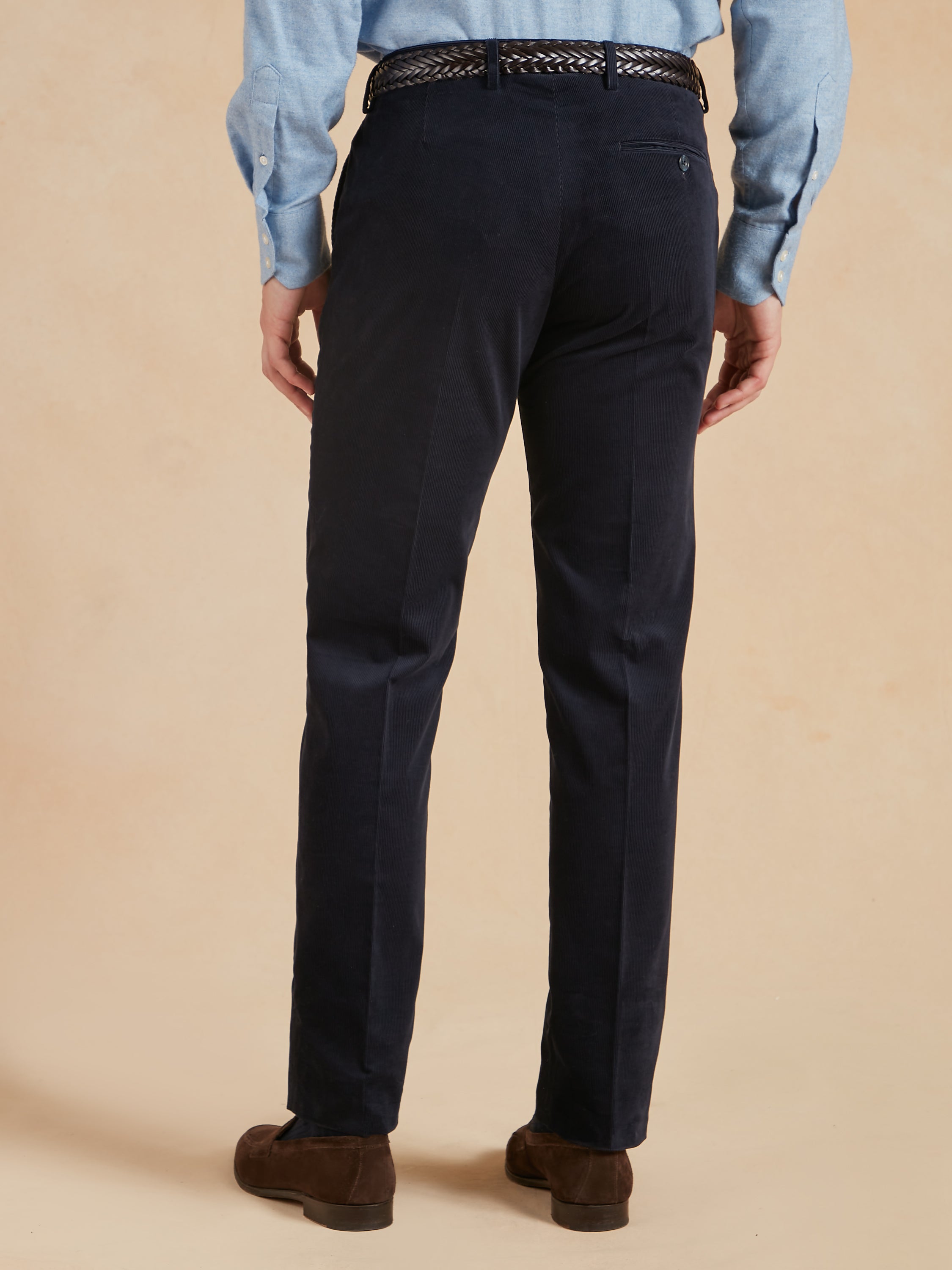 Needlecord Trousers - Navy