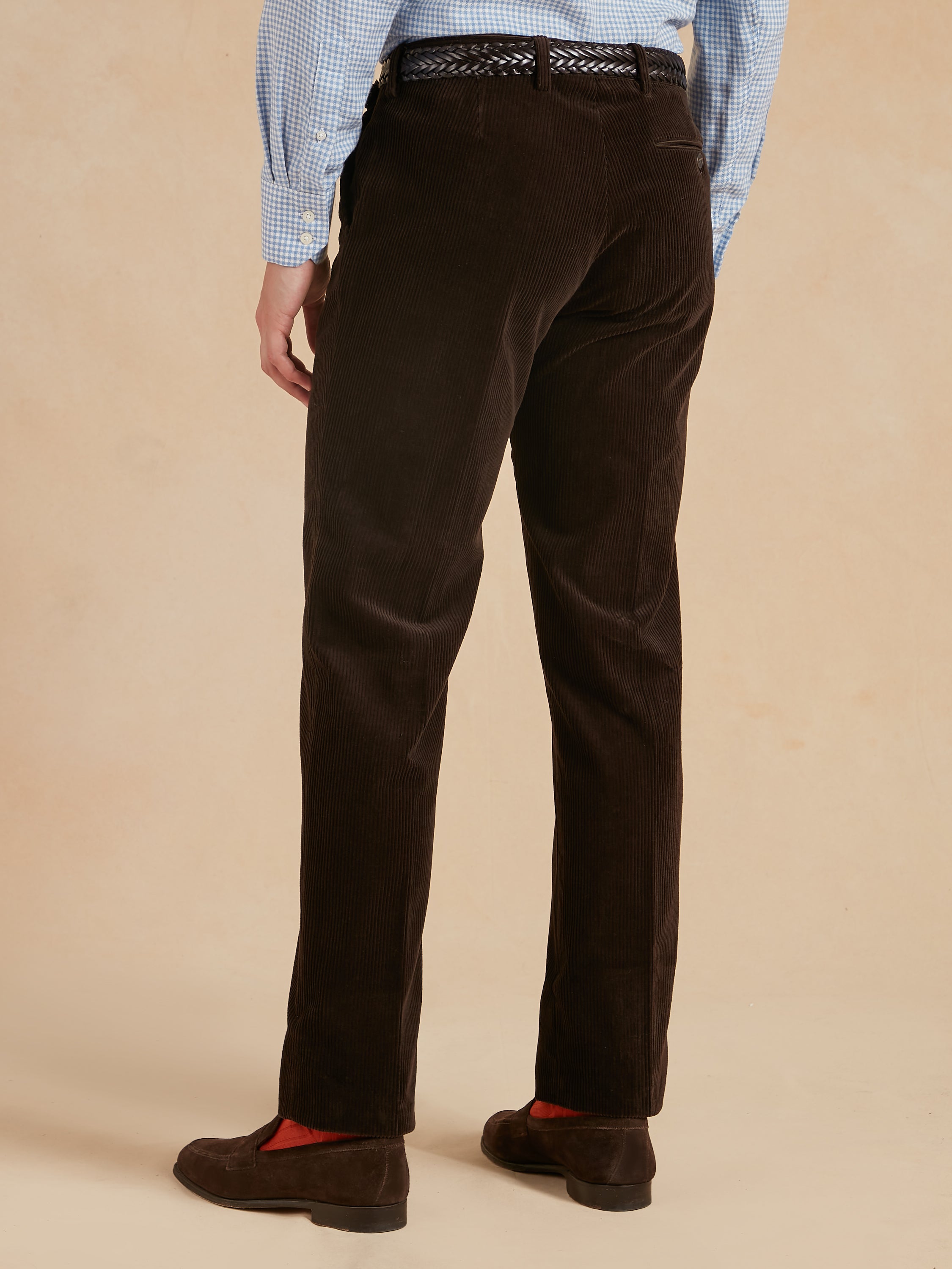Needlecord Trousers - Dark Brown