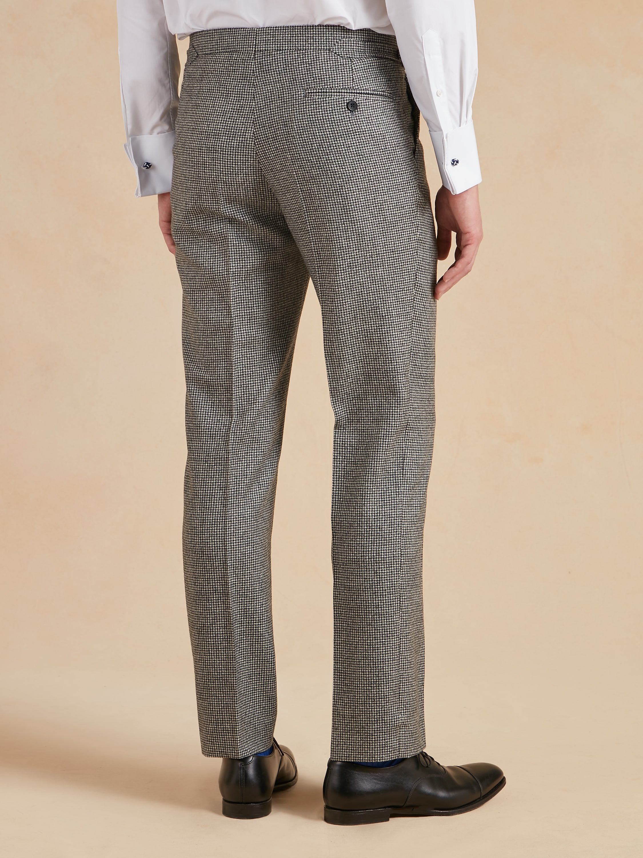 Pleated Trousers - Houndstooth Flannel