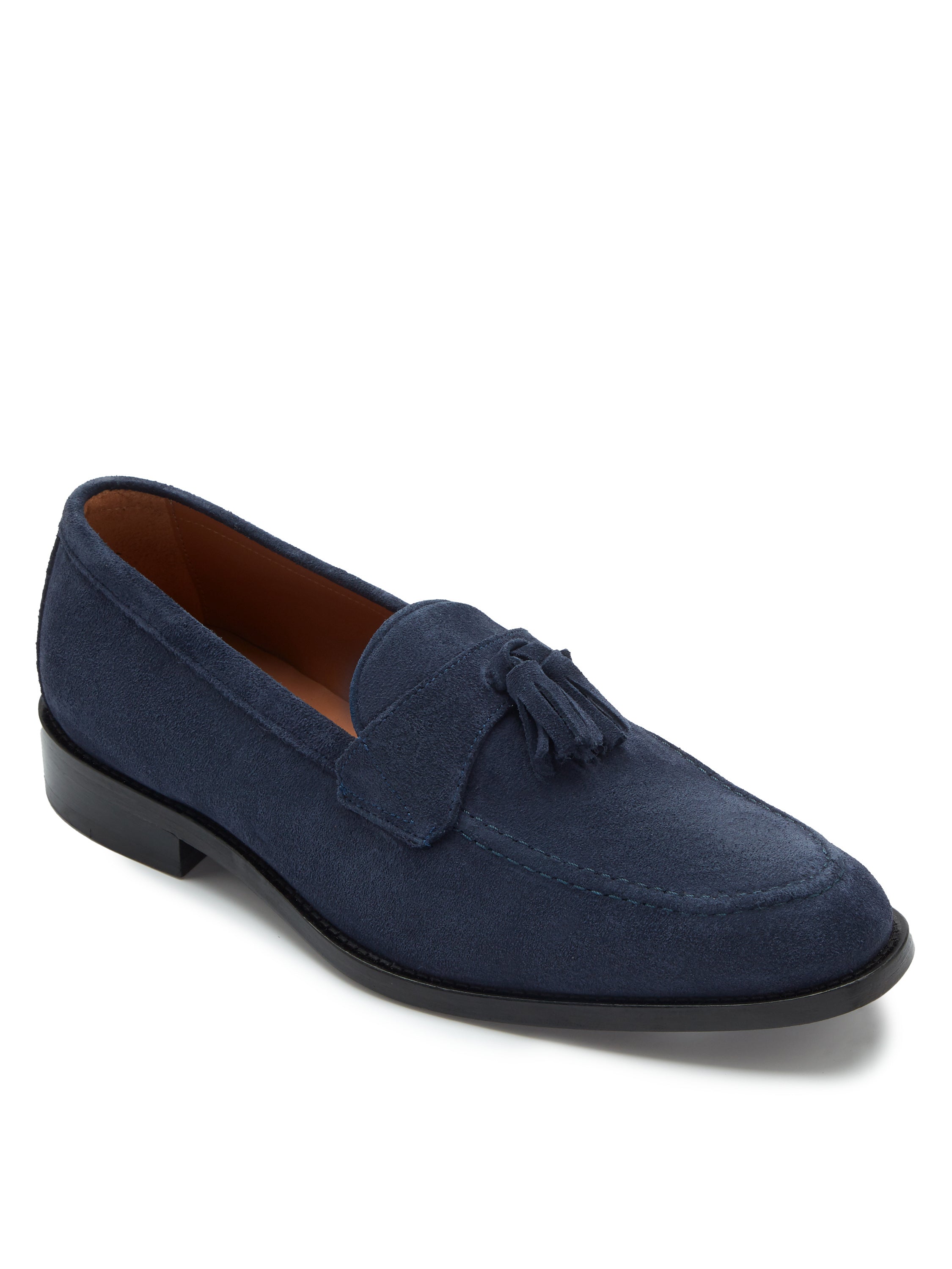 Oliver Brown Suede Tassel Loafers - Navy