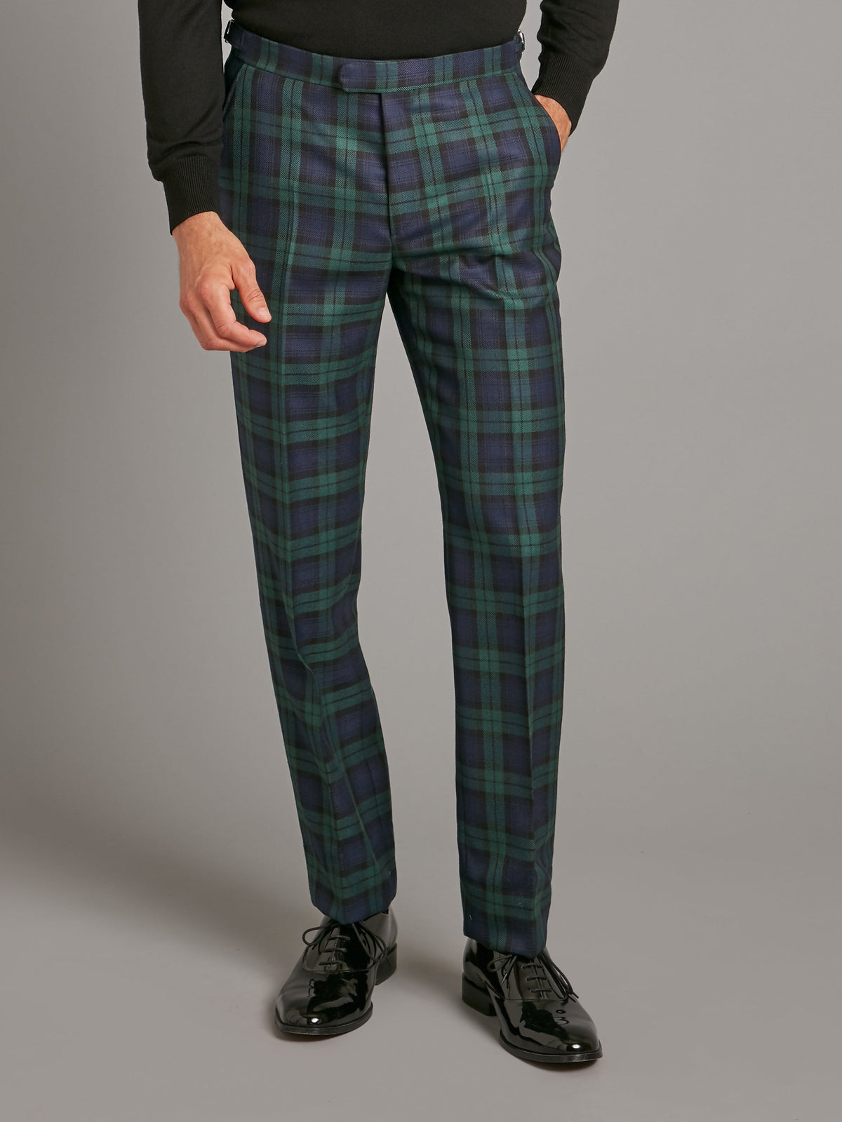 Plum Watch Tartan Trousers