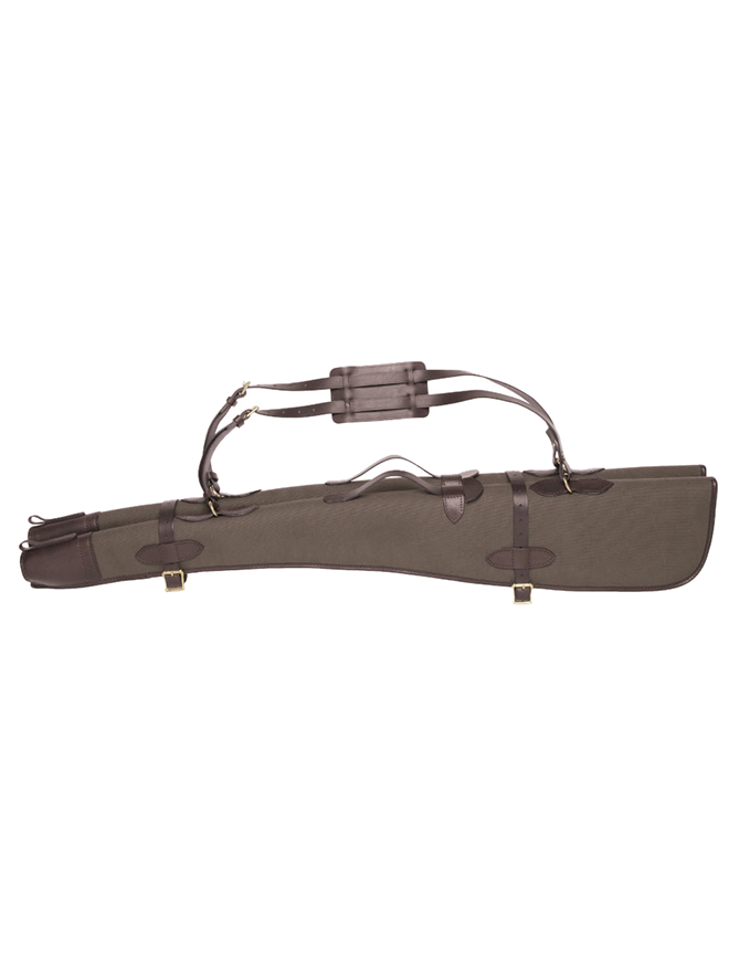 Double Canvas Leather Gun Slip Foxtan