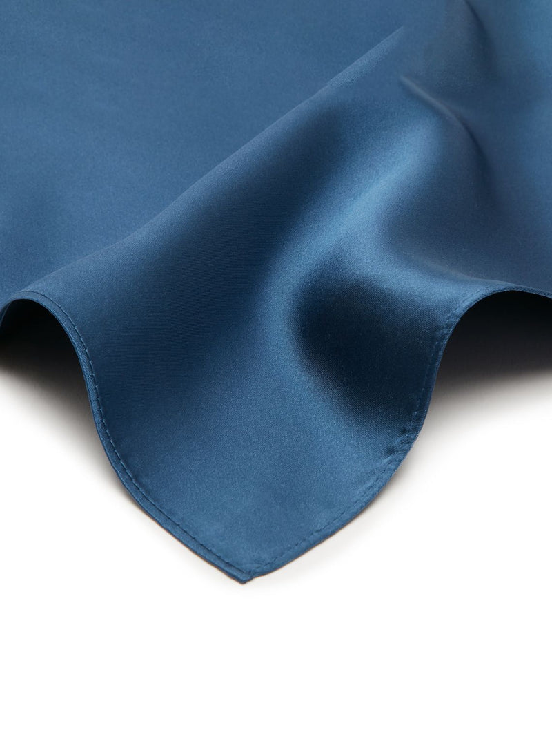 Silk Twill Handkerchief - Plain Navy