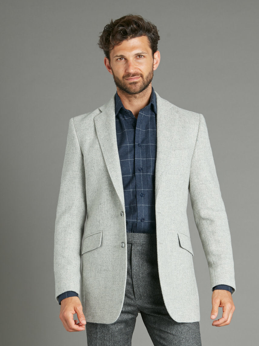 Eaton Jacket Wool Light Grey