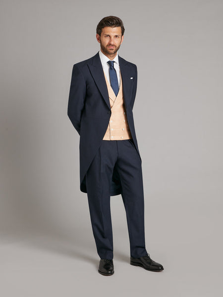 Morning Coat Plain Navy Morning Coat Oliver Brown London