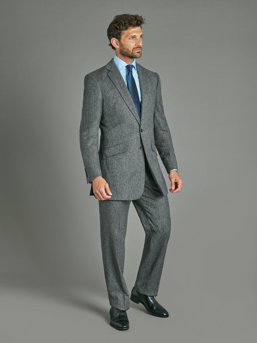 Sloane Suit - Flecked Mid Grey