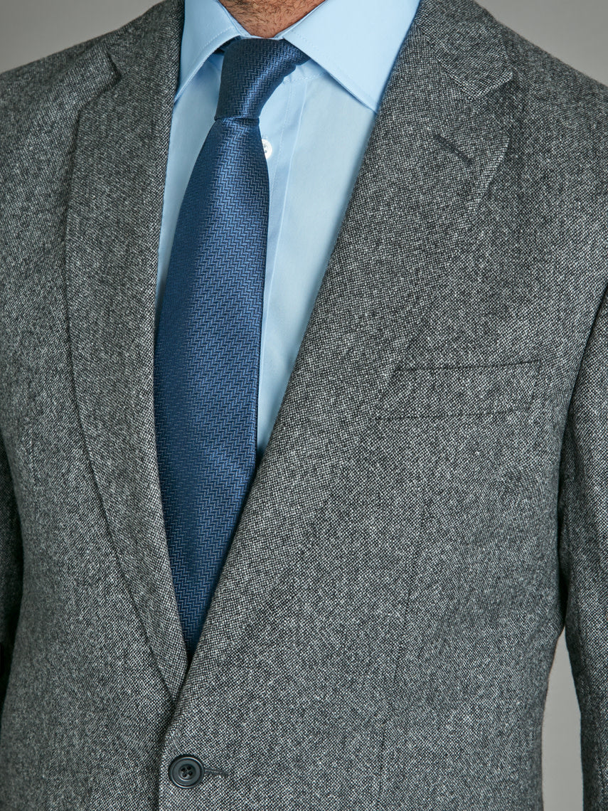 Sloane Suit - Flecked Mid Grey